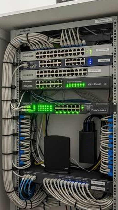 NOMAMEX - Instalacion de equipo de Red en un rack ordenadpo